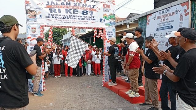 Jalan Sehat HUT ke-81 RI di Nogosari Meriah, Ribuan Warga Ikuti Parade dan Buru Hadiah Umrah
