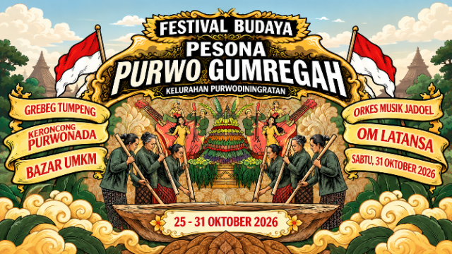 Festival Budaya Purwodiningratan 2026 Hadirkan Gejog Lesung hingga Bazar UMKM